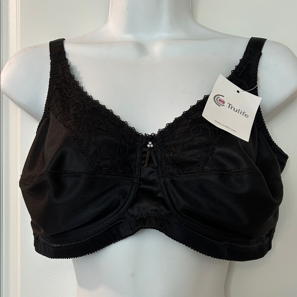 Trulife Black Lace Bra /NWT